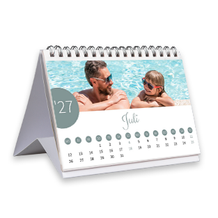 Ein individuell gestalteter Tischkalender mit brillanten Bildern mit Spiralbindung für eine stilvolle Jahresübersicht.